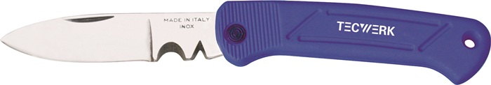 TECWERK Kabel-/Elektrikermesser Länge 190 mm Klingenlänge 80 mm