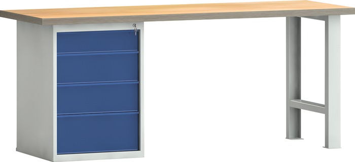 KLW-LUTZ BETRIEBSEINRICHTUNGEN Werkbank B2000xT700xH840mm Buche Multiplex