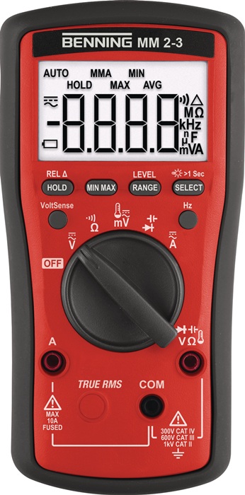 BENNING Multimeter 0,01 mV – 600 V AC/DC