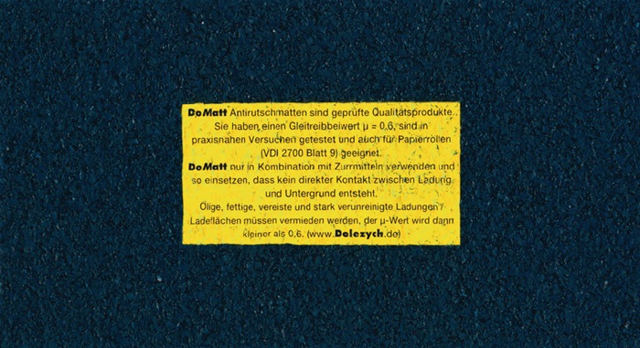 DOLEZYCH Antirutschmatte L500 cm B25 cm D8 mm