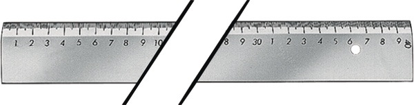 TECWERK Maßstab Länge 1000 mm