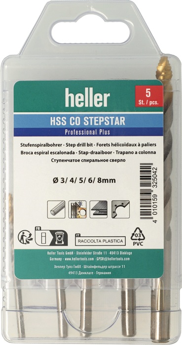 HELLER Metallbohrer-Set Nenn-Ø 3-8