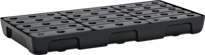 CEMO Regalwanne 27l L976xB495xH95mm PE m.PE-Rost u.Leckanzeiger CEMO
