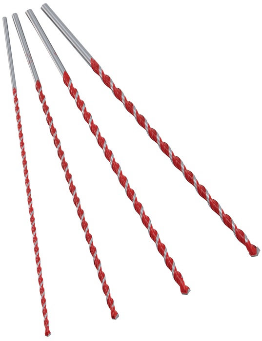 ALPEN Bohrer-Satz 4 teilig 6, 8, 10, 12x400 mm