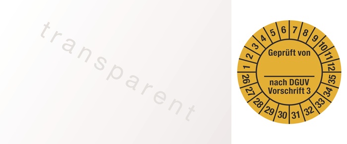 Mehrjahresprüfplakette B25xL60 mm