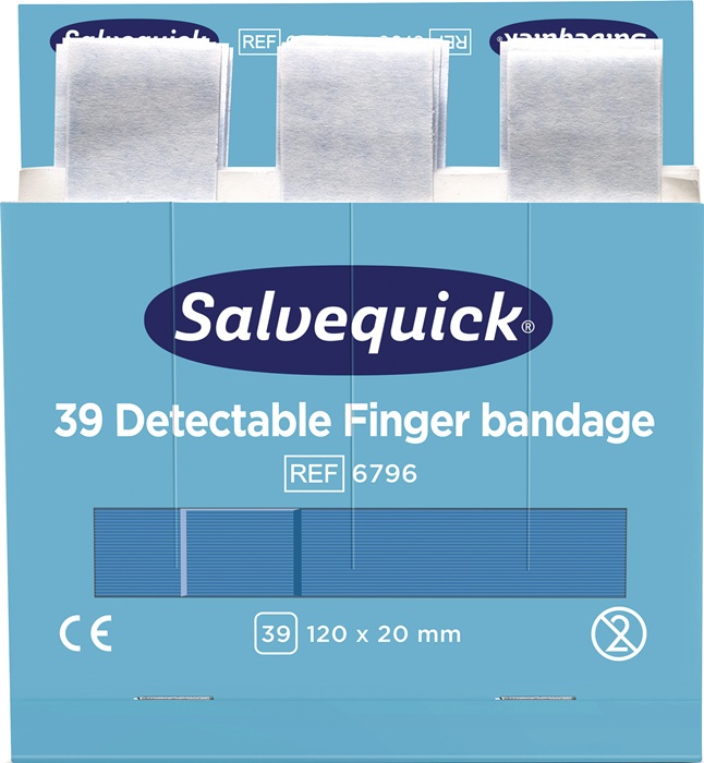 SALVEQUICK Fingerverband PH-detektierbar