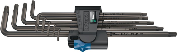 WERA Winkelschlüsselsatz 967/9 TX XL HF 1 9teilig m.Haltefunktion zinkphosphatiert