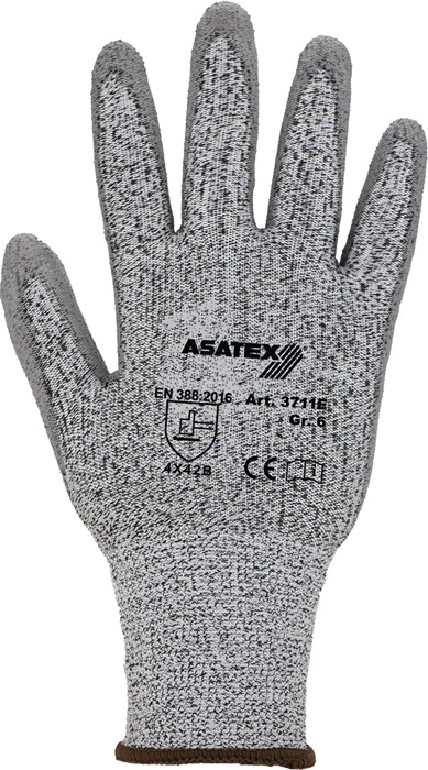 ASATEX Schnittschutzhandschuhe Gr.7 grau/grau EN 388 PSA II HDPE m.PU 10 PA ASATEX - Vorteilspack