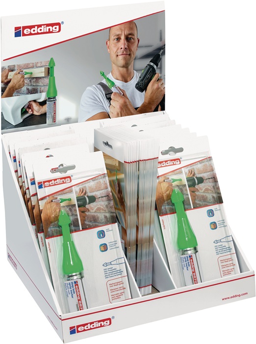 EDDING Bohrloch-Spraymarker-Display neongrün