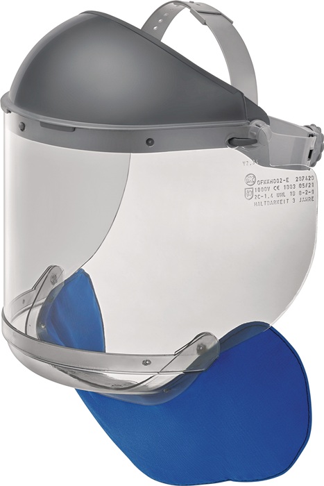 ASCHUA Elektriker Gesichtsschutz PC, grau