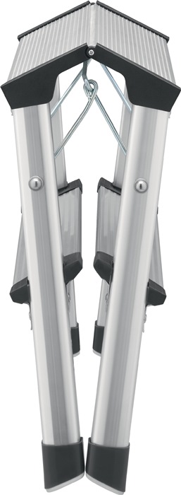 HAILO Klapptritt D60 Stufen 2 Plattform-H.400mm Alu.m.Anti-Rutsch-Riffelung HAILO