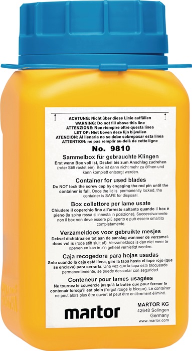 MARTOR Sammelbox passend für gebrauchte Klingen
