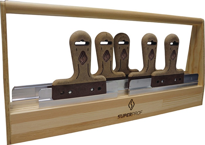 Super Prof Flächendekorspachtel-Set geeignet für Gips