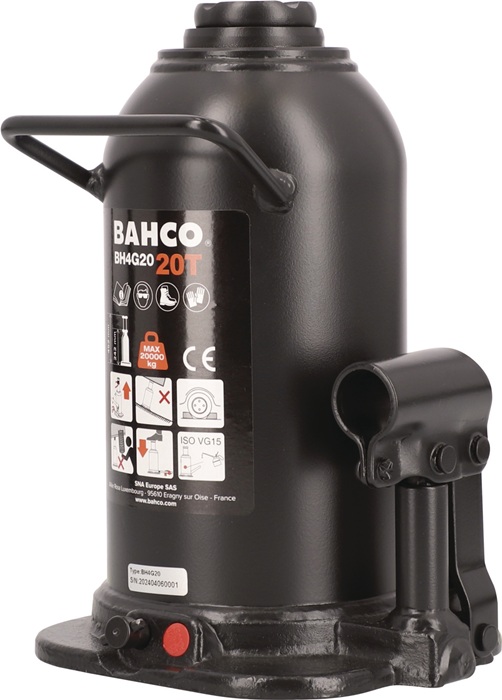 BAHCO Flaschenwagenheber Tragfähigkeit 20 t Hub 452 mm