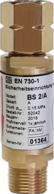 ESZET Sicherheitseinrichtung f.Druckregler G 3/8Zoll LH Brenngas 2-4422-122-142 ESZET
