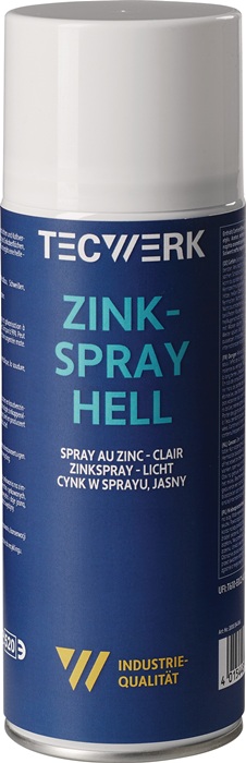TECWERK Zinkspray hell 400ml weißalu.Spraydose TECWERK - Vorteilspack