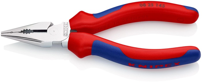 KNIPEX Spitzkombizange L.145mm verchr.Comfort-Griff verchr.KNIPEX