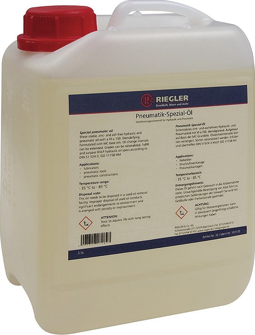 RIEGLER Pneumatikspezialöl 2,5 l