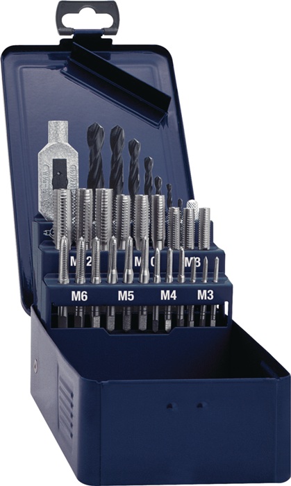 TECWERK Handgewindebohrer-Satz DIN 352 M3-M12 HSS 29-tlg.TECWERK