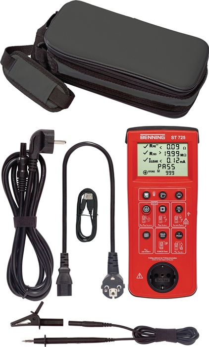BENNING Gerätetester Batterie- / Netzbetrieb