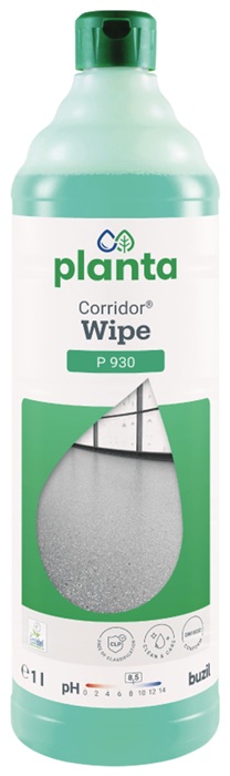 PLANTA Wischpflege m.Geruchsblocker Corridor® Wipe P 930 1l Flasche PLANTA - Vorteilspack