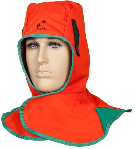 WELDAS Schweißerhaube mit Klettverschluss orange