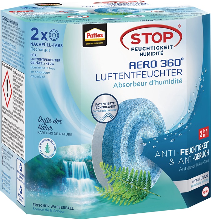 PATTEX Luftentfeuchter 2 Tabs à 450 g - Vorteilspack