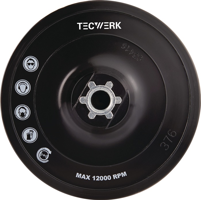 TECWERK Stützteller D.115mm M14 kletthaftend TECWERK