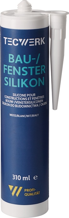 TECWERK Bau-/Fenstersilikon weiß - Vorteilspack