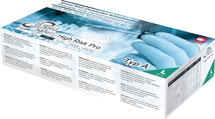 AMPRI Einweghandschuhe Größe L blau PSA-Kategorie III