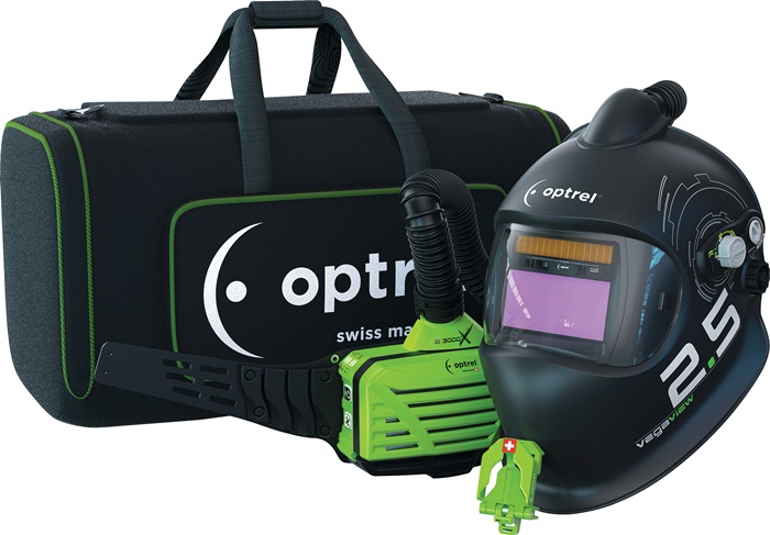 OPTREL Schweißerschutzhelm mit Gebläseatemschutz