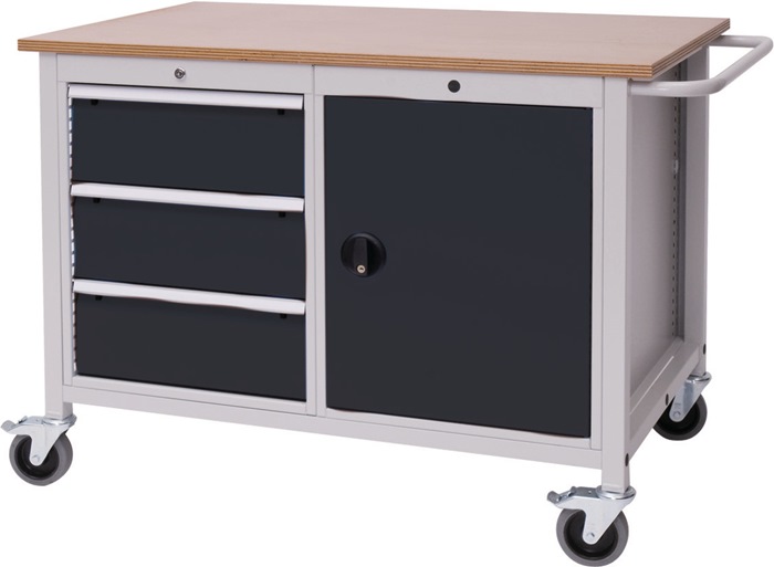 Werkbank B1250xT750xH935mm Buche Multiplex