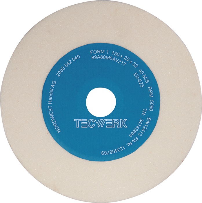TECWERK Schleifbockscheibe Ø150xB20x32mm 80