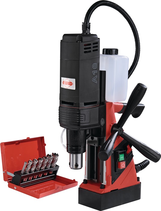 RUKO Kernbohrmaschine (Set) A10 12-35mm 13mm Weldon 3/4" (19,05 mm) 1100 W RUKO