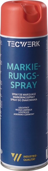 TECWERK Markierungsspray leuchtrot 500ml Spraydose TECWERK - Vorteilspack