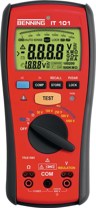 BENNING Isolations-/Widerstandsmessgerät 0,1-600 V AC/DC V