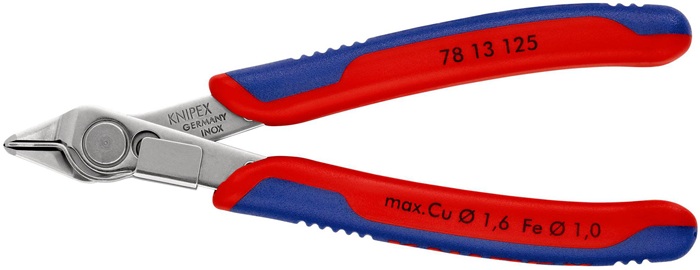 KNIPEX Elektronik-Seitenschneider INOX Länge 125 mm Form 1