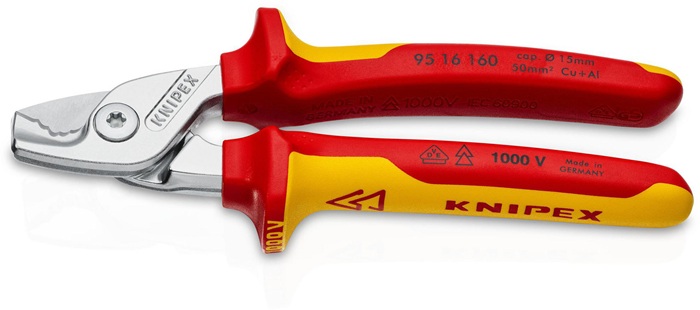 KNIPEX Kabelschere Länge 160 mm