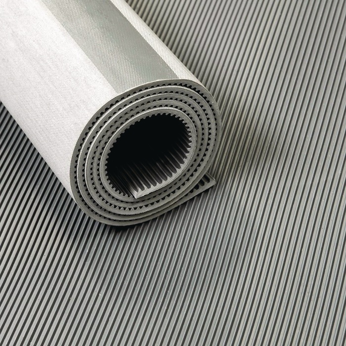 TECWERK Gummiisoliermatte B.1,2m L.10m D.4,5mm grau EPDM o.Gewebeeinlage TECWERK - Vorteilspack