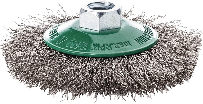 LESSMANN Kegelbürste Ø 100 mm Drahtstärke 0,30 mm