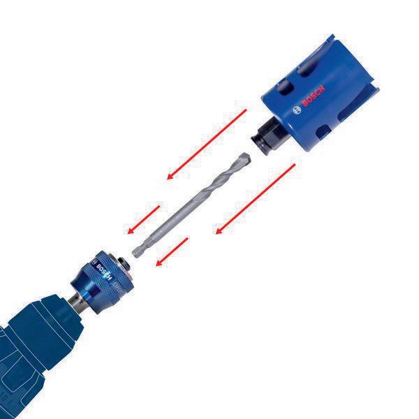 BOSCH Adapter EXPERT Power Change Plus Hex 11 HSS-G-Bohrer f.Lochsägen