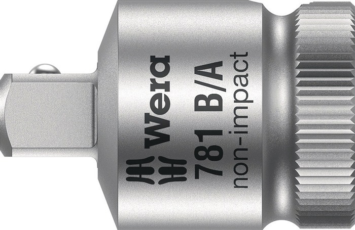 WERA Reduzierstück 781 B 3/8 " Antriebs-4-KT.3/8 Zoll Abtriebs-4-KT.1/4 Zoll L.27,0mm