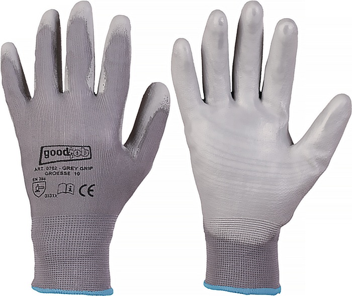 GOODJOB Handschuh GREY GRIP Gr.6 grau EN 420/EN 388 PSA II GOODJOB - Vorteilspack