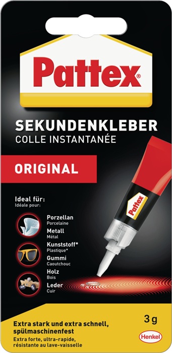 PATTEX Sekundenkleber Classic 3g farblos Tube PATTEX - Vorteilspack