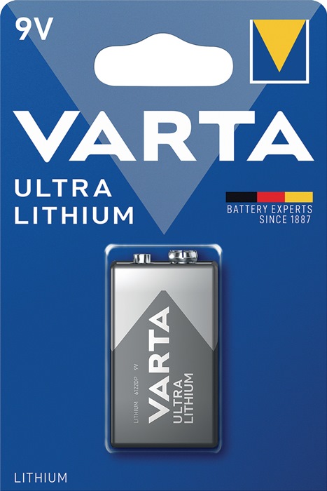 VARTA Batterie ULTRA Lithium 9 V 6LP3146 1150 mAh 6122 1 St./Bl.VARTA