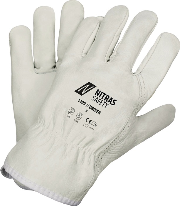 NITRAS SAFETY Handschuhe Driver Gr.9 grau EN 388,EN 407 PSA II NITRAS SAFETY - Vorteilspack