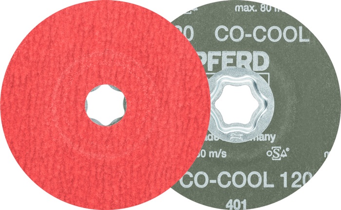 PFERD TOOLS Fiberscheibe COMBICLICK CO-COOL D.115mm K.120 INOX/Alu.Keramikkorn PFERD - Vorteilspack