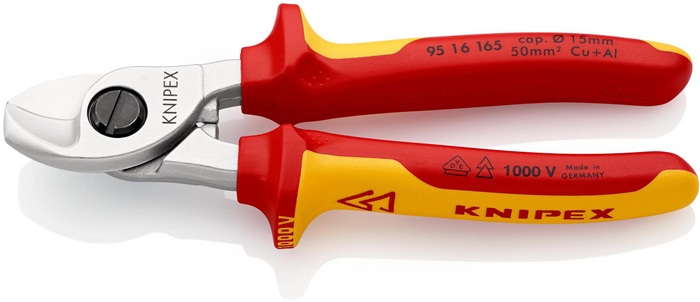 KNIPEX Kabelschere Länge 165 mm