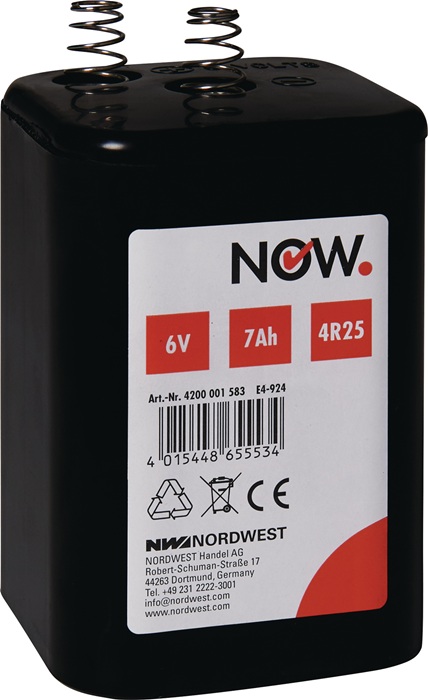 NOW Blockbatterie 6 V 7 Ah - Vorteilspack