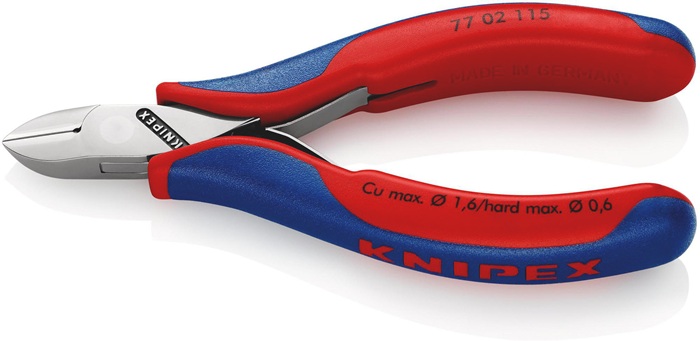KNIPEX Elektronik-Seitenschneider Länge 115 mm Form 0